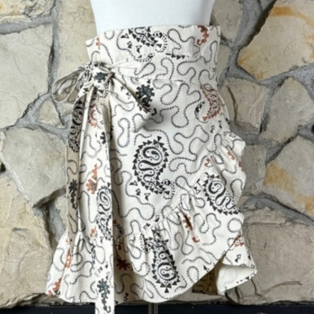 Isabel Marant Étoile Temptster Wrap Skirt Alphano Beige | FR38, US S